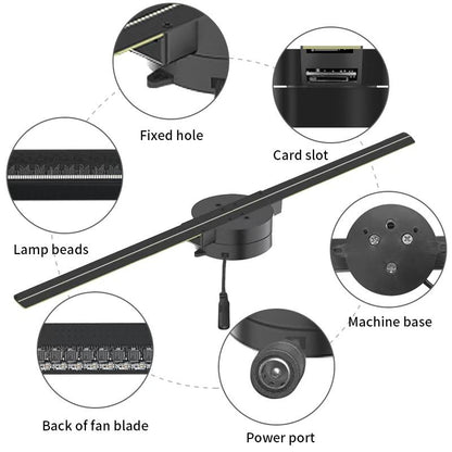 Holographisches 3D-Lüfteranzeigesystem